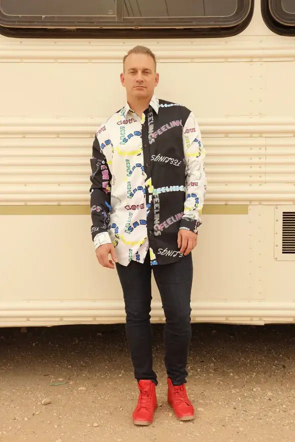 Feelings2 Men's Long Sleeve Button Up