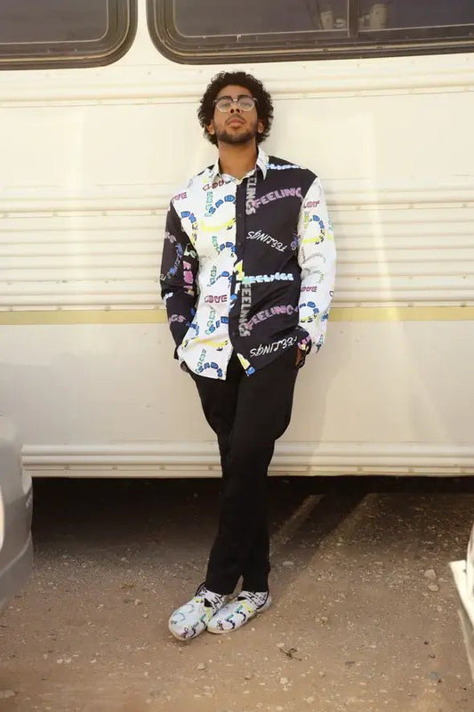 Feelings2 Men's Long Sleeve Button Up