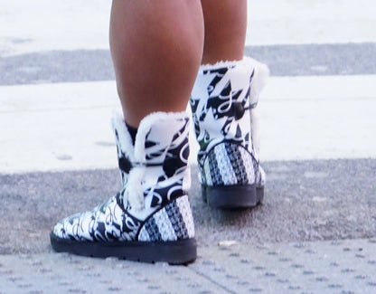 Kruela Unisex Single Button Snow Boots