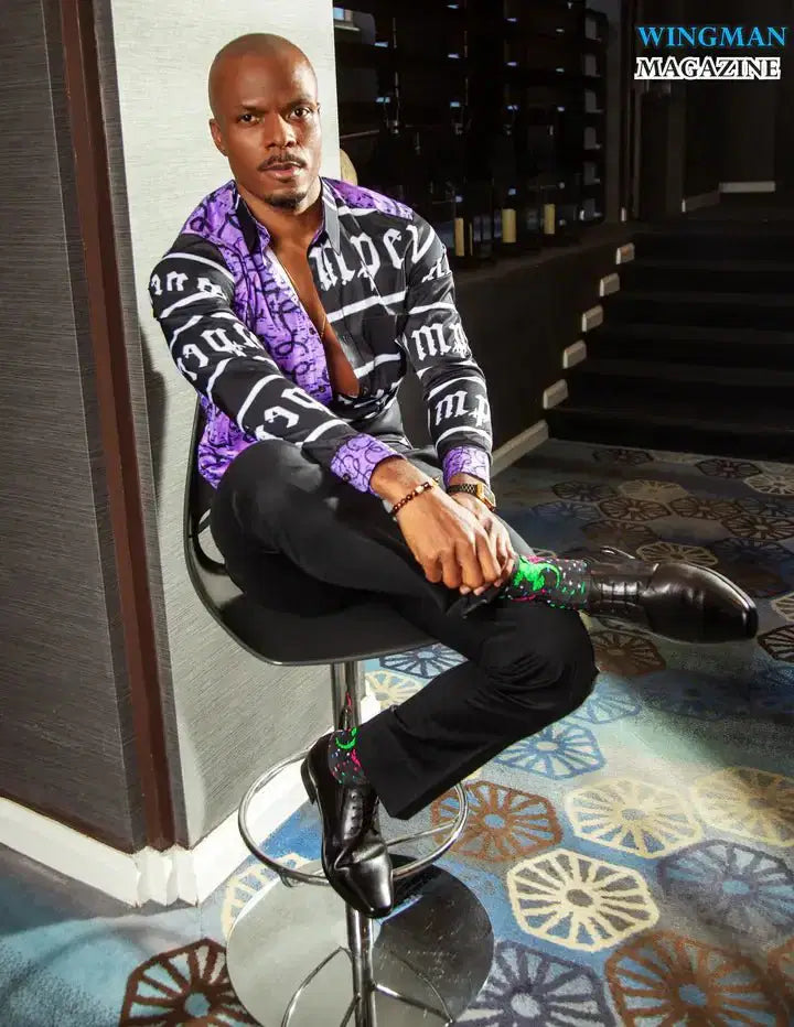 BlacksNPurps Men's Button-Up
