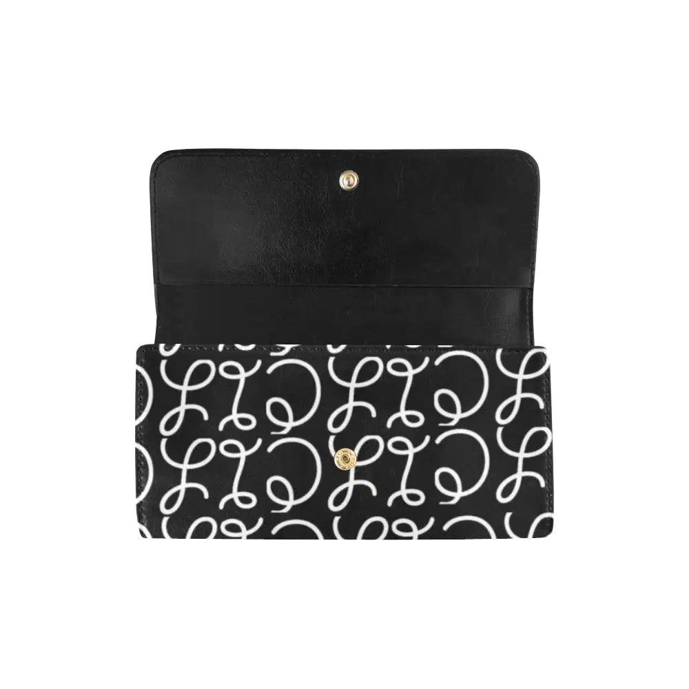 Women's Trifold Scripted Wallet