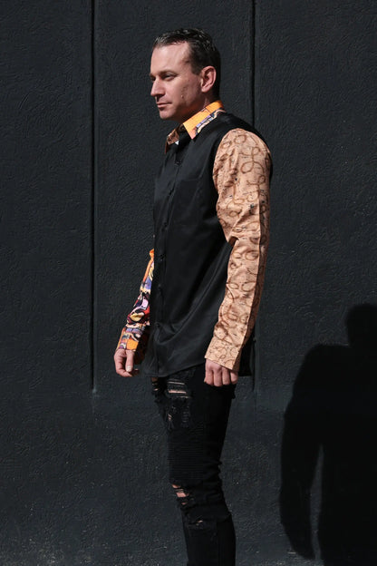 Men's Konflicted Button Up