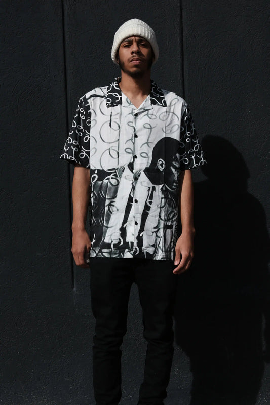 Scripted By Any Means Short Sleeve Button Up