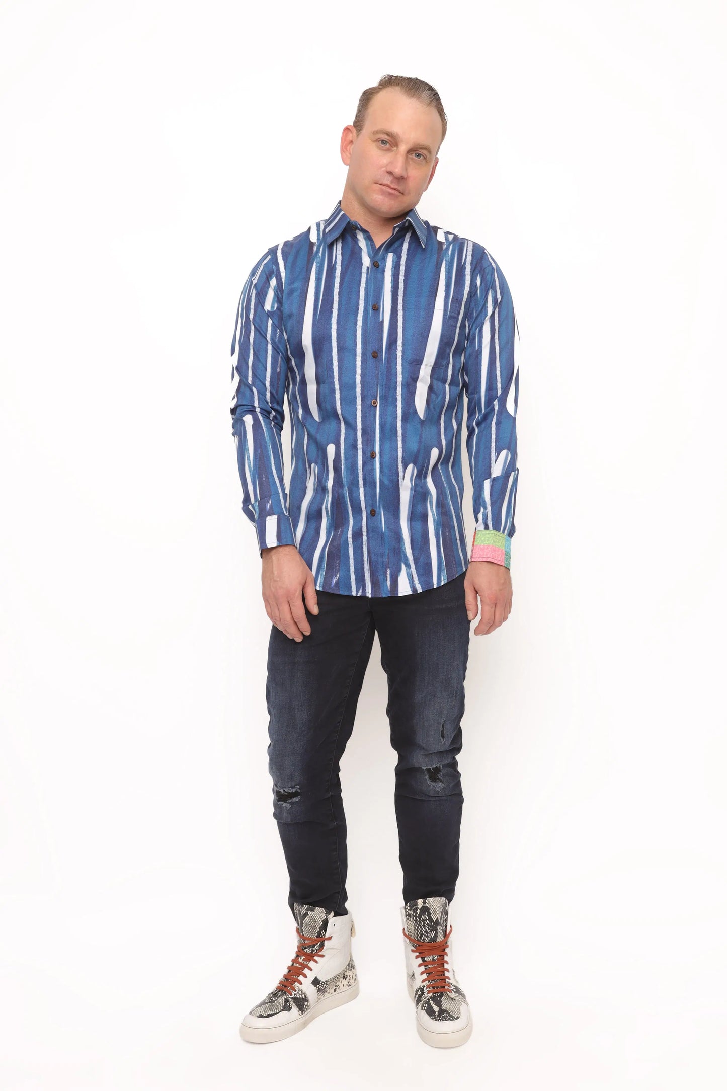 Rembrandt Men's Long Sleeve Button Up