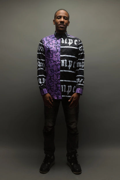 BlacksNPurps Men's Button-Up