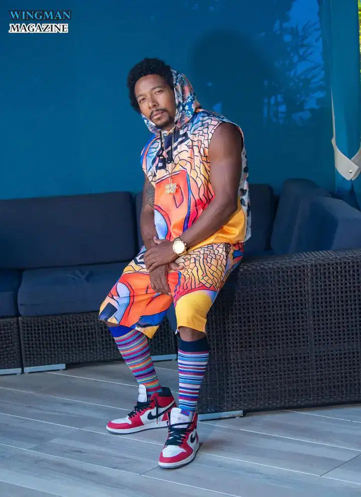 Men's AllOverPrint Sleeveless Hoodie
