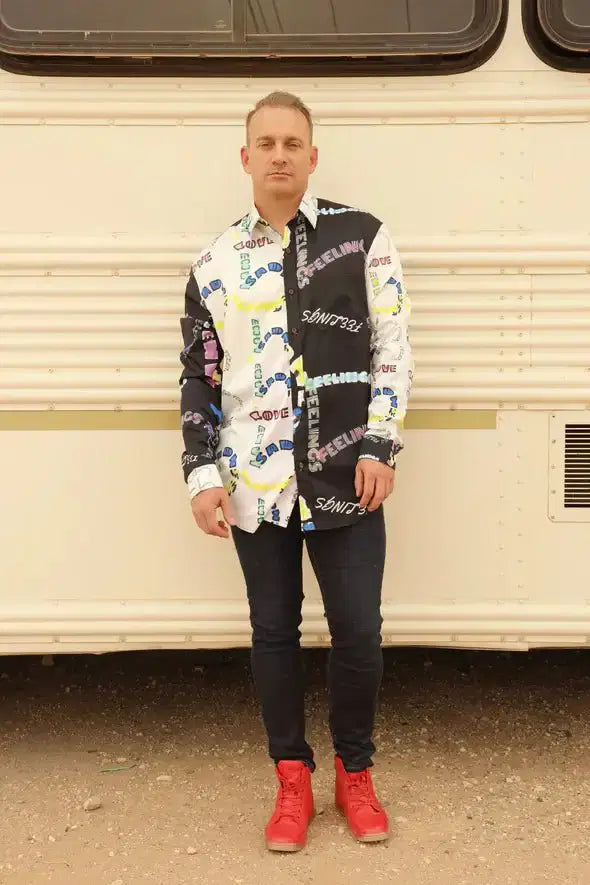 Feelings2 Men's Long Sleeve Button Up