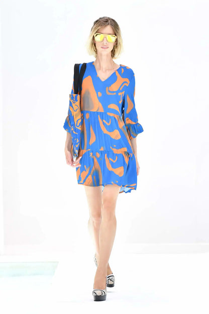 IL Loose V-Neck Dress