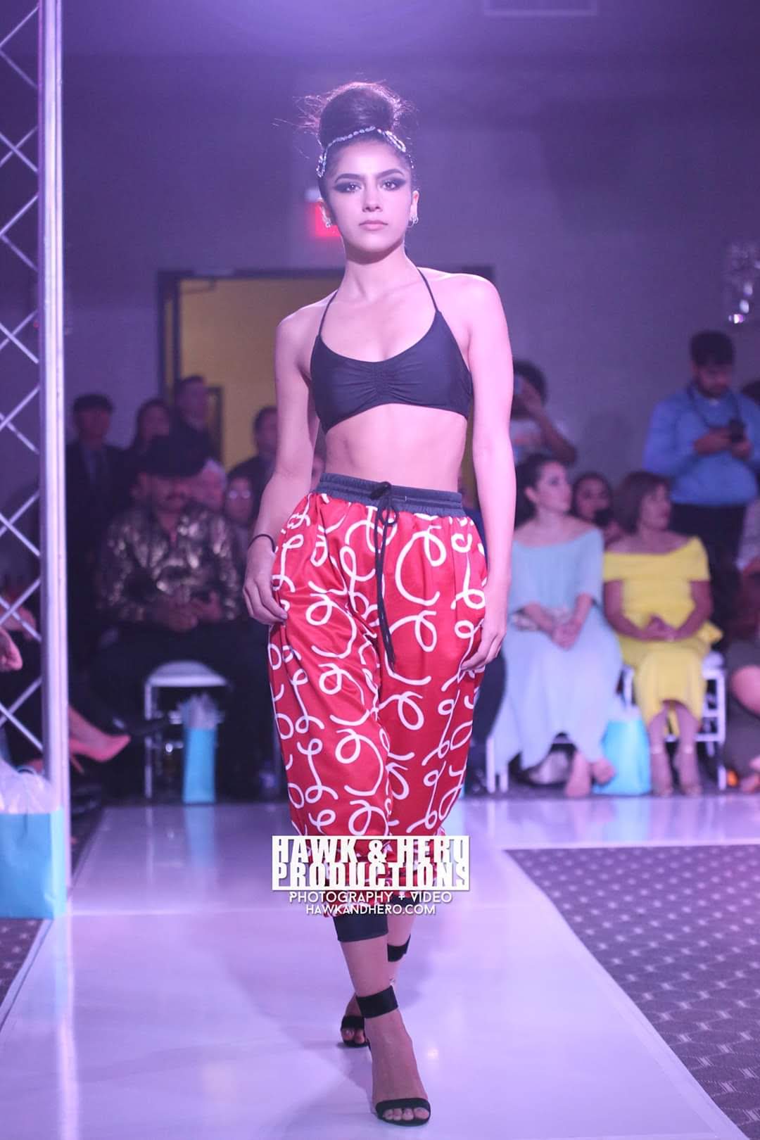 Red Scripted Unisex Joggers