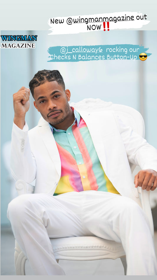 Men's Checks N Balance AllOverPrint Short Sleeve Shirt