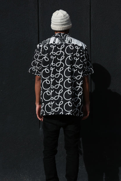 Scripted By Any Means Short Sleeve Button Up