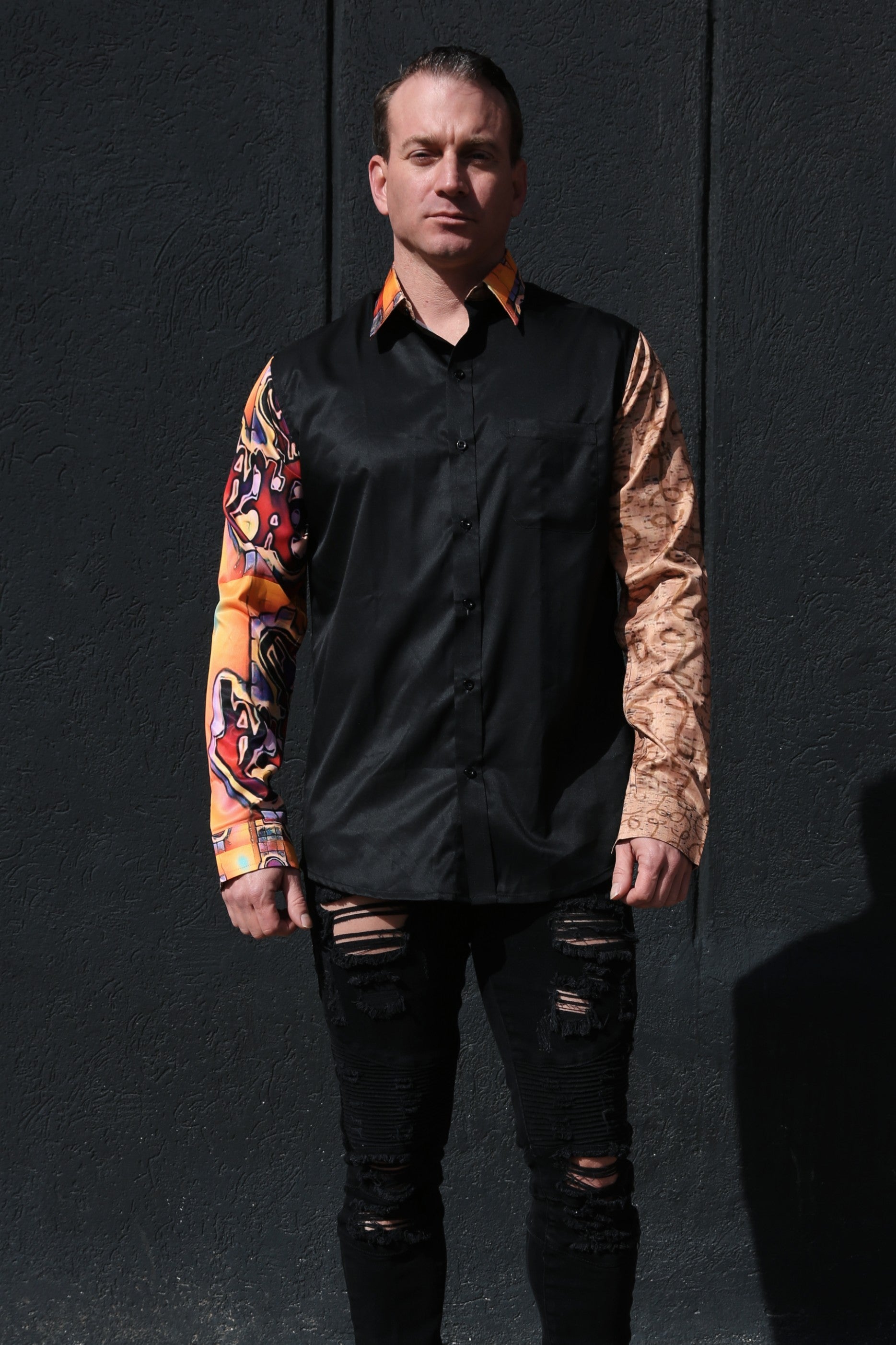 Men's Konflicted Button Up