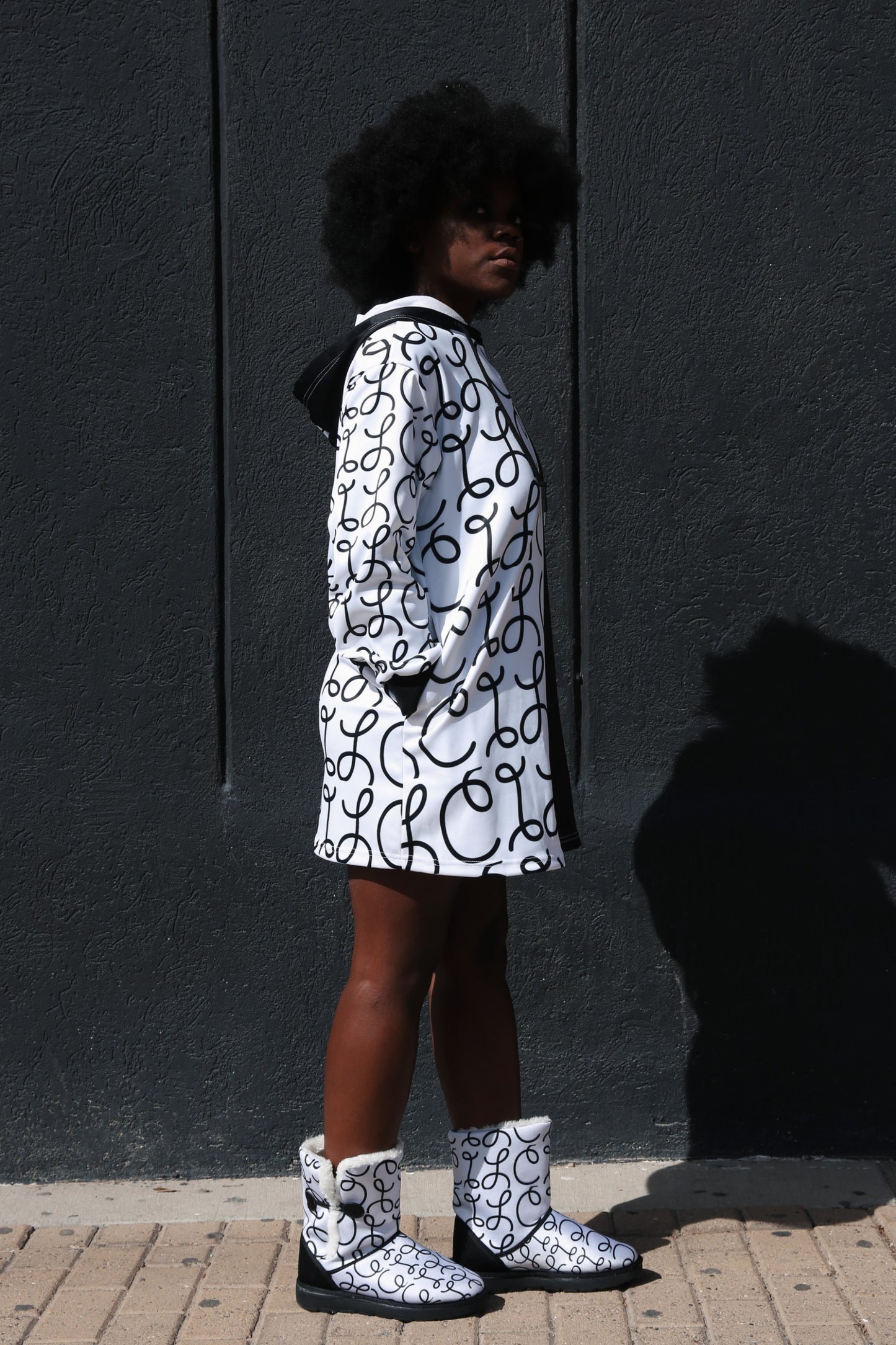 Kruella Mini Hoodie Dress