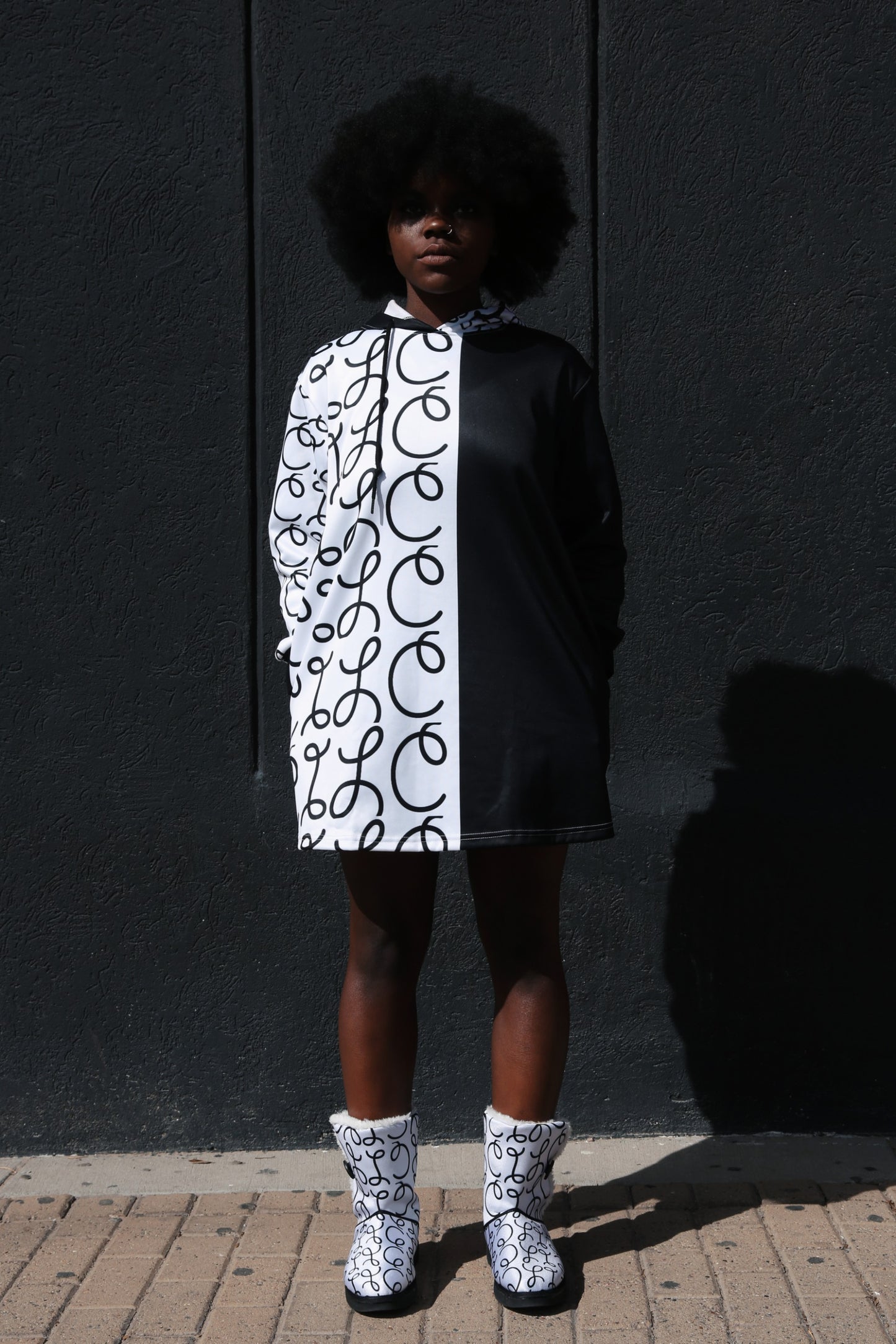 Kruella Mini Hoodie Dress