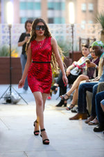 Load image into Gallery viewer, Women&#39;s Belted Dress
